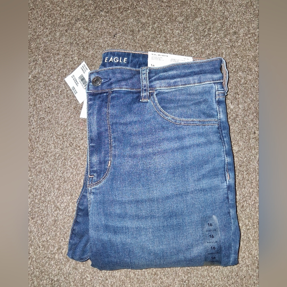 American Eagle High Rise Jeggins Womens Size 16 Regular 33w Next Level Stretch